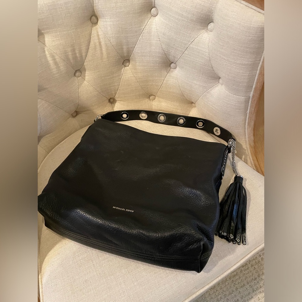 Black Michael Kors tote bag.